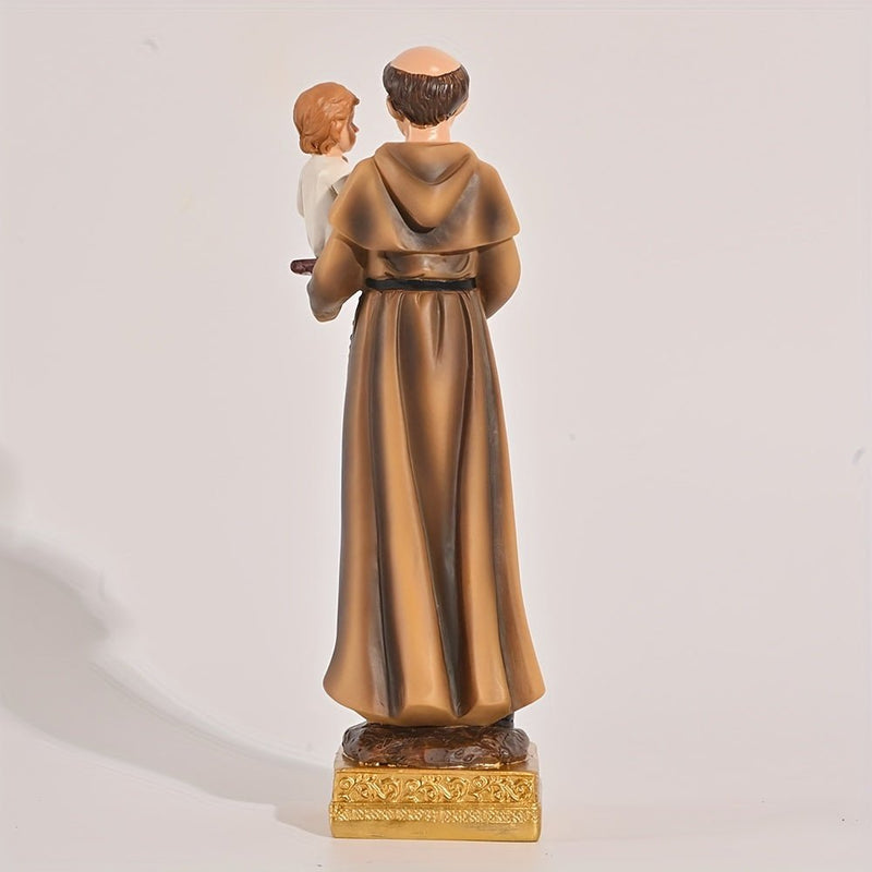 1 Figura Sagrada De San Antonio, Decoración De Estatua Religiosa, Bonito Adorno, Decoración Para El Hogar, Sala De Estar, Bar, Cafetería, Decoración De La Habitación, Adorno De Exhibición De Mesa - SACASUSA