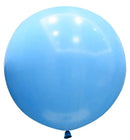 36 pulgadas redondo paquete de 5 piezas azul claro espesar látex globos gigantes baby shower género revelar cumpleaños boda compromiso fiesta decoración decoración - SACASUSA