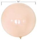 36 pulgadas redondo paquete de 5 piezas color naranja pastel calidad espesar látex globos gigantes baby shower género revelar cumpleaños boda compromiso fiesta decoración - SACASUSA