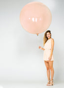 36 pulgadas redondo paquete de 5 piezas color naranja pastel calidad espesar látex globos gigantes baby shower género revelar cumpleaños boda compromiso fiesta decoración - SACASUSA