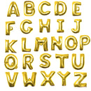 40 pulgadas personalizado brillante oro letra número grande globo de helio Banner Mylar carta cumpleaños Banner personalización Baby Shower novia - SACASUSA