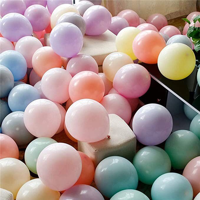 5 pulgadas 2400 pc 12 Macaron Mix Surtido de colores aleatorios Rosa Púrpura Blanco Azul Verde Látex Mini globos Baby Shower Cumpleaños Decoración de boda - SACASUSA