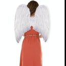 Alas de ángel de hadas de Halloween de plumas grandes XL de 28 x 26 pulgadas en 3 colores: negro, blanco o rojo, mujeres, hombres y adultos - SACASUSA