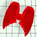 Alas de ángel de hadas de Halloween de plumas grandes XL de 28 x 26 pulgadas en 3 colores: negro, blanco o rojo, mujeres, hombres y adultos - SACASUSA