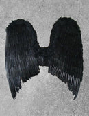 Alas de ángel de hadas de Halloween de plumas grandes XL de 28 x 26 pulgadas en 3 colores: negro, blanco o rojo, mujeres, hombres y adultos - SACASUSA