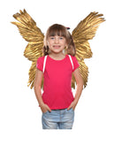 Alas de ángel de hadas de plumas grandes con halo gratis para disfraces de Halloween Adultos Hombres Mujeres - SACASUSA