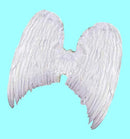 Alas de ángel de plumas blancas grandes XXL hechas a mano de 32x33 pulgadas para Halloween, mujeres y hombres adultos, fiesta de disfraces de Halloween - SACASUSA