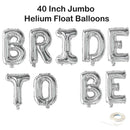 Banner de letras Jumbo BRIDE TO BE de 40 pulgadas, rosa, oro rosa, plata, decoración negra, globo, despedida de soltera, despedida de soltera, favores de fin de semana - SACASUSA