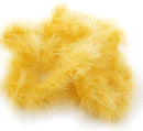 Boas artesanales de plumas de marabú de 22 gramos y 2 yardas, boa de marabú amarilla, 2 yardas para adornos de bricolaje, manualidades para niños, disfraces de carnaval y Halloween - SACASUSA