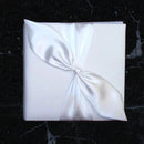 Boda nupcial Nudo de amor blanco Anillo de lazo de satén Portador de almohada Cesta de niña de flores Libro de visitas Juego de bolá­grafos Juego de servidor de cuchillos para pasteles álbum de fotos - SACASUSA