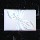 Boda nupcial Nudo de amor blanco Anillo de lazo de satén Portador de almohada Cesta de niña de flores Libro de visitas Juego de bolá­grafos Juego de servidor de cuchillos para pasteles álbum de fotos - SACASUSA