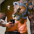 Camiseta Gráfica 3D Hombre de El Rey León - Elástica, Duradera y A la Moda para Confort Diario y Ocio en Resorts de Verano - SACASUSA
