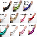 Candy Light Pink Fingerless Over Elbow Shiny Metallic Wet Look Stretchy Extra Long Gloves Halloween Costume Party Cosplay Work Length Women