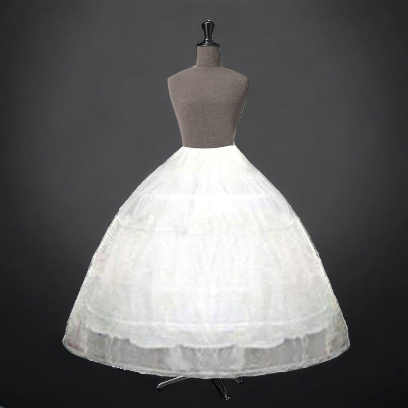 Enagua ajustable de 4 aros de tamaño súper completo para boda, red, capas de tul, falda, enagua, vestido de novia, disfraz de Halloween, vestido de fiesta