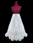 A-line crinoline petticoat, semi-full hoopless wedding dress underskirt, layered underskirt for women, one size. SML XL 24"-35" waist