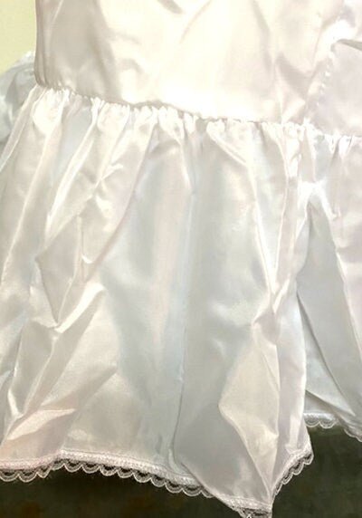 Enagua de crinolina corte A, vestido de novia semicompleto sin aros, falda interior en capas para mujer, talla única. SML XL 24"-35" cintura