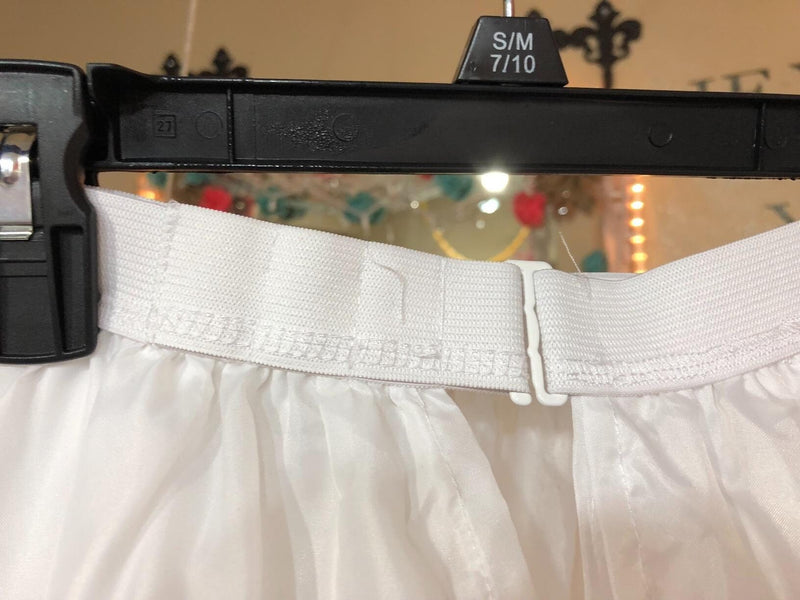 Enagua de crinolina corte A, vestido de novia semicompleto sin aros, falda interior en capas para mujer, talla única. SML XL 24"-35" cintura