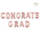 FELICITACIONES GRAD- Globos DIY con letras gigantes de 40" Decoraciones para fiestas de graduación Oro rosa, rosa, plata, oro, globos negros Decoración Flotador de helio - SACASUSA