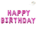 FELIZ CUMPLEAá‘OS 40" Globo Banner Globos con letras gigantes Decoración de fiesta Oro rosa, rosa, plata, oro, fondo negro Flotador de helio - SACASUSA