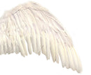 Grandes alas de ángel de hadas grandes de plumas blancas de 47 x 17 pulgadas con halo gratis para alas de disfraces de Halloween Hombres Mujeres Adultos L XXL - SACASUSA