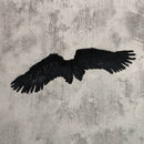 Grandes alas de ángel de plumas negras para adultos con halo gratis - SACASUSA