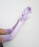 Guantes extralargos de satén nupcial de grado A, de 23 pulgadas por encima del codo, para fiesta de Halloween, cosplay, formales, años 20, longitud operativa, guantes rugientes para fiesta de graduación - SACASUSA