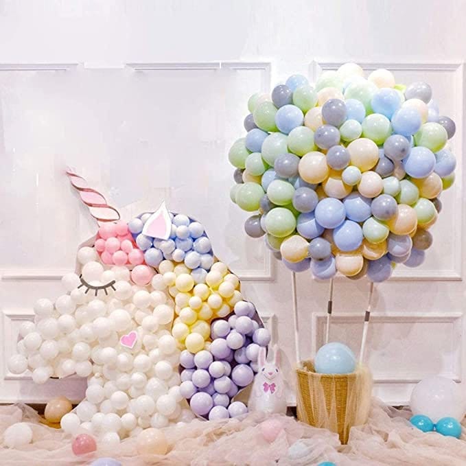 Juego de 100 globos de látex Macaron de 10 pulgadas en oro rosa para baby shower, revelación de género, cumpleaños, boda, compromiso, decoración de aniversario - SACASUSA