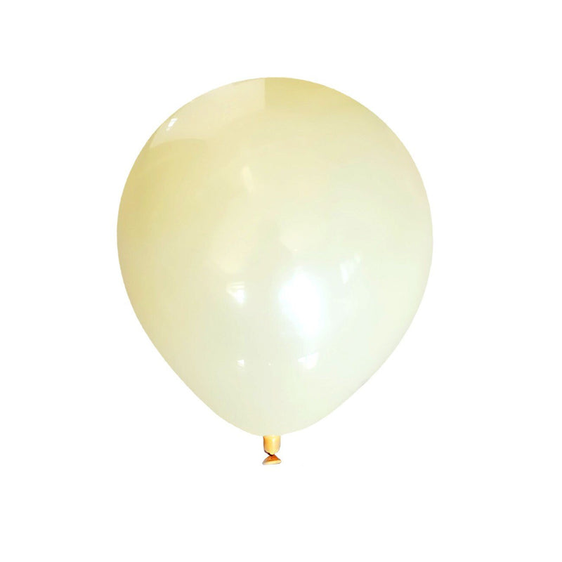 Juego de 100 globos de látex macarrón de color amarillo claro pastel de 10 pulgadas para baby shower, revelación de género, cumpleaños, boda, compromiso, decoración de aniversario - SACASUSA