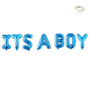 Jumbo 40" Globos Banner- ES UN NIá‘O - Baby Shower- Oro Plata Rosa Oro Rosa Azul Negro -Gran XL Globos Fiesta Decoración Fiesta celebración - SACASUSA