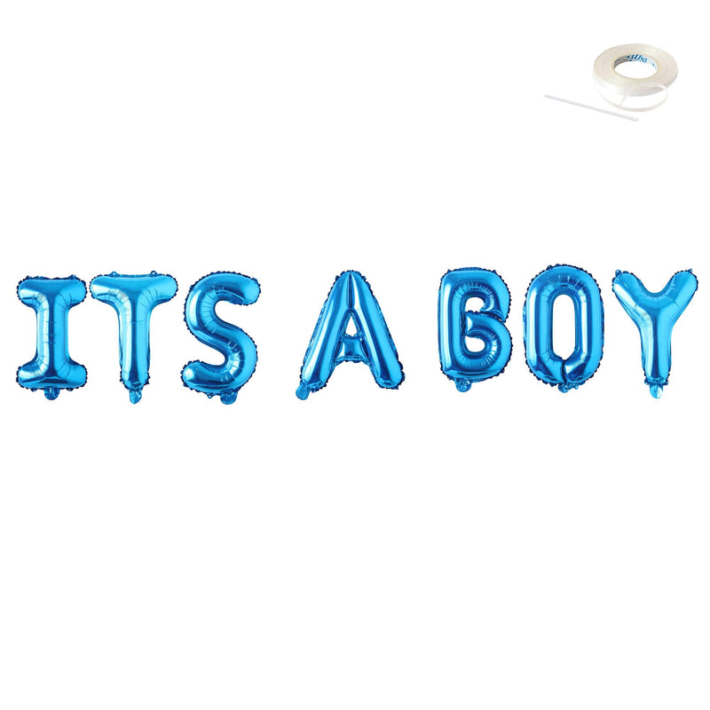 Jumbo 40" Globos Banner- ES UN NIá‘O - Baby Shower- Oro Plata Rosa Oro Rosa Azul Negro -Gran XL Globos Fiesta Decoración Fiesta celebración - SACASUSA