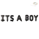 Jumbo 40" Globos Banner- ES UN NIá‘O - Baby Shower- Oro Plata Rosa Oro Rosa Azul Negro -Gran XL Globos Fiesta Decoración Fiesta celebración - SACASUSA