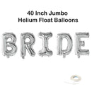 Letras Jumbo BRIDE de 40 pulgadas: rosa, oro rosa, plata, decoración negra, globo, despedida de soltera, despedida de soltera, favores de fin de semana - SACASUSA
