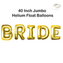 Letras Jumbo BRIDE de 40 pulgadas: rosa, oro rosa, plata, decoración negra, globo, despedida de soltera, despedida de soltera, favores de fin de semana - SACASUSA