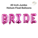 Letras Jumbo BRIDE de 40 pulgadas: rosa, oro rosa, plata, decoración negra, globo, despedida de soltera, despedida de soltera, favores de fin de semana - SACASUSA