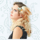 Marrón Beige Azul Pluma Colgante Tocado Nupcial Nativo Americano Indio Trenzado Diadema BoHo Festival de Boda Rave Gypsy Hippie Carnaval - SACASUSA