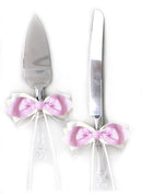 Nupcial Amor Nudo Satén Arco Pastel Cuchillo Servidor Set Accesorios de Boda Regalos Favores Marfil Blanco Negro Marrón Rojo Rosa Borgoña Vino Fotografá­a - SACASUSA