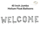 Pancarta de globo con letras de bienvenida Jumbo de 40 pulgadas, decoraciones para fiestas en oro, oro rosa, plata, negro, azul y rosa, flotador de helio DIY - SACASUSA