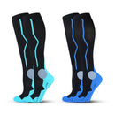 Paquete de 2 pares de calcetines de compresión Premium para correr, maratón, Jogger, S/ML/XL, mujeres, hombres, Unisex, circulación de 20-30 mmHg sobre la pantorrilla - SACASUSA