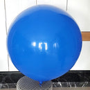 Paquete de 5 globos redondos de látex gruesos de 36 pulgadas, color azul, para baby shower, revelación de género, cumpleaños, boda, compromiso, decoración del hogar - SACASUSA