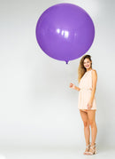 Paquete de 5 unidades de 36 pulgadas, color morado, para Halloween, grueso, globos de látex gigantes, baby shower, género, revelación, cumpleaños, boda, compromiso, aniversario, decoración - SACASUSA