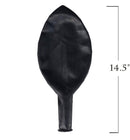 Paquete de 5 unidades redondas de 36 pulgadas, color negro, para Halloween, globos gigantes de látex gruesos, baby shower, género, revelación, cumpleaños, boda, compromiso, decoración de fiesta - SACASUSA