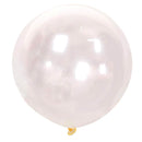Paquete de 5 unidades redondas de 36 pulgadas, globos gigantes de látex gruesos transparentes para Halloween, Baby Shower, género, revelación, cumpleaños, boda, compromiso, decoración de fiesta - SACASUSA
