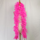 Paquete de 6 piezas de color rosa claro, lavanda, morado, verde menta, blanco, peso ligero, 45 gramos cada boas de plumas de pavo Chandelle, recuerdos de fiesta de cumpleaños para niños - SACASUSA