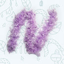 Paquete de 6 piezas de oropeles ligeros de color rosa, verde, morado y plateado, 45 gramos cada uno, boas de plumas de pavo Chandelle, 6 pies de largo, hermoso juego de colores vibrantes - SACASUSA