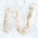 Paquete de 6 piezas de oropeles ligeros de color rosa, verde, morado y plateado, 45 gramos cada uno, boas de plumas de pavo Chandelle, 6 pies de largo, hermoso juego de colores vibrantes - SACASUSA