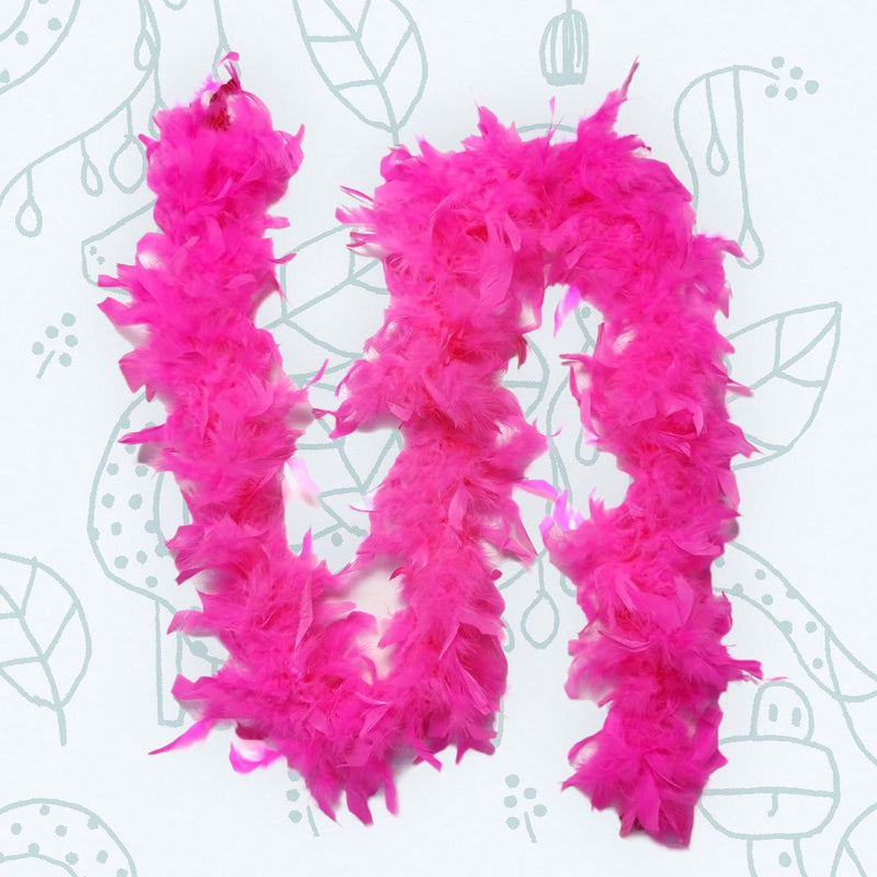 Paquete de 6 piezas de peso ligero, surtido, rosa oscuro claro, 45 gramos cada una, boas de plumas de pavo Chandelle, 6 pies de largo, hermoso juego de colores vibrantes - SACASUSA
