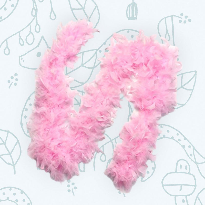 Paquete de 6 piezas Mezcla Rosa Peso ligero 45 gramos cada boas de plumas de pavo Chandelle 6 pies de largo Fiesta de niña Conjunto de colores rosa surtidos paquete a granel - SACASUSA