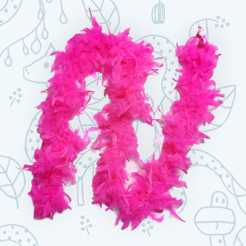 Paquete de 6 piezas Mezcla Rosa Peso ligero 45 gramos cada boas de plumas de pavo Chandelle 6 pies de largo Fiesta de niña Conjunto de colores rosa surtidos paquete a granel - SACASUSA