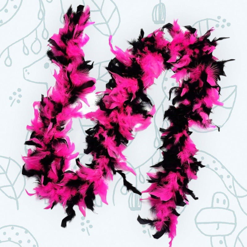 Paquete de 6 piezas Mezcla Rosa Peso ligero 45 gramos cada boas de plumas de pavo Chandelle 6 pies de largo Fiesta de niña Conjunto de colores rosa surtidos paquete a granel - SACASUSA