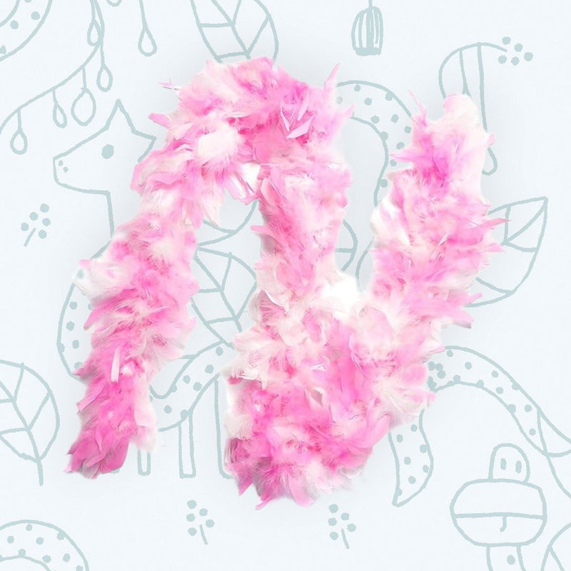 Paquete de 6 piezas Mezcla Rosa Peso ligero 45 gramos cada boas de plumas de pavo Chandelle 6 pies de largo Fiesta de niña Conjunto de colores rosa surtidos paquete a granel - SACASUSA